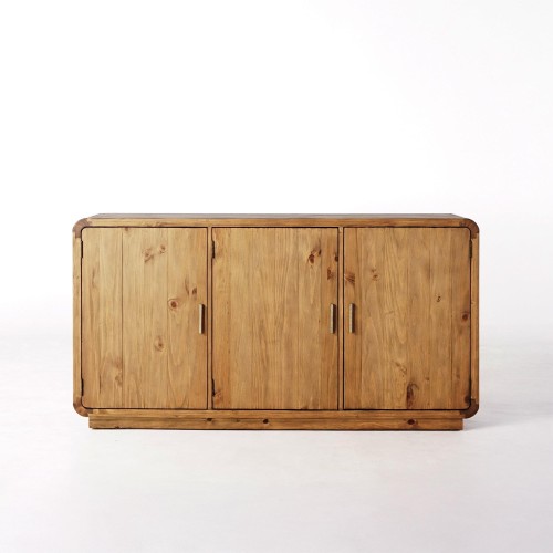 Dressoir in natuurlijk massief grenenhout 160 cm - Valdora
