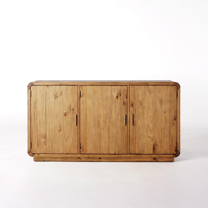 Dressoir in natuurlijk massief grenenhout 160 cm - Valdora