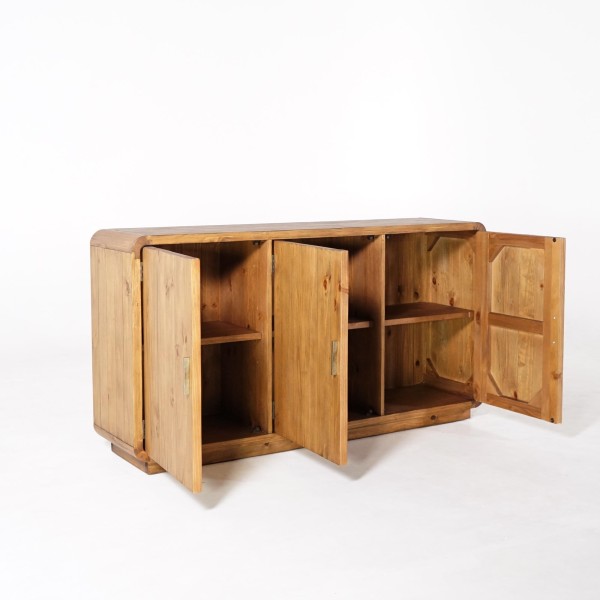 Dressoir in natuurlijk massief grenenhout 160 cm - Valdora