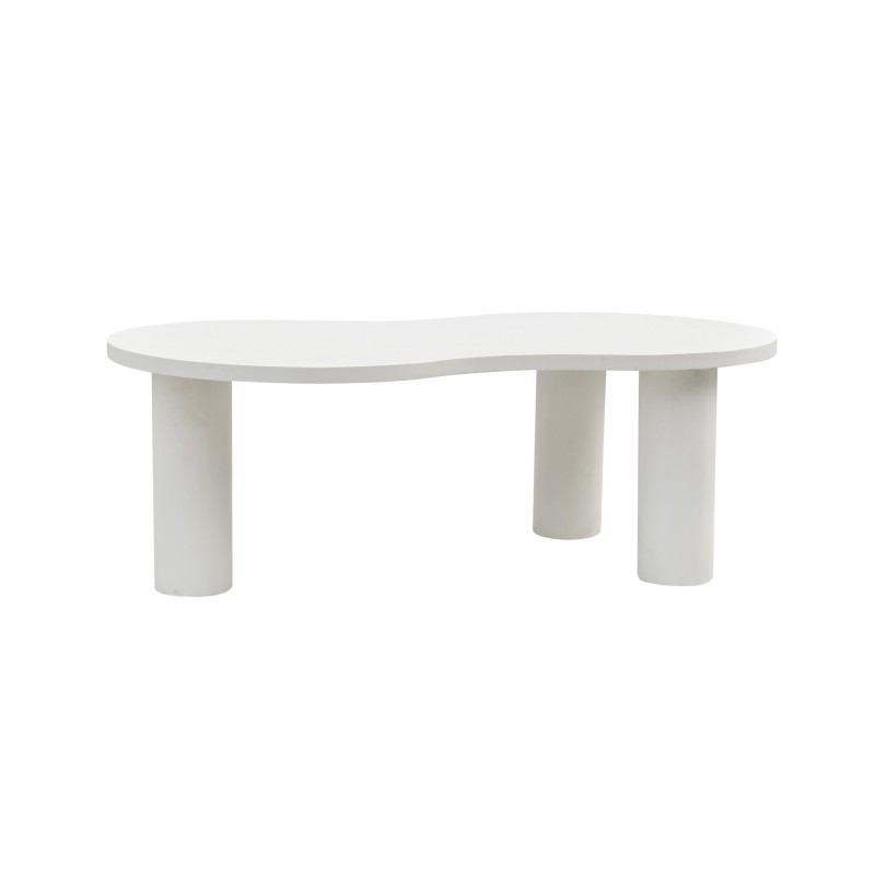 Witte design salontafel in composietmarmer - Arco