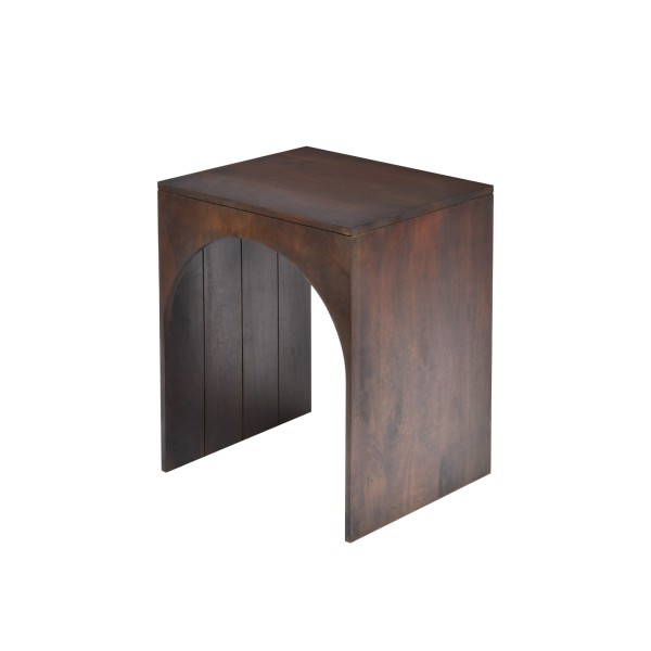 Set van 2 donkerhouten massief houten nesttafels - Isak