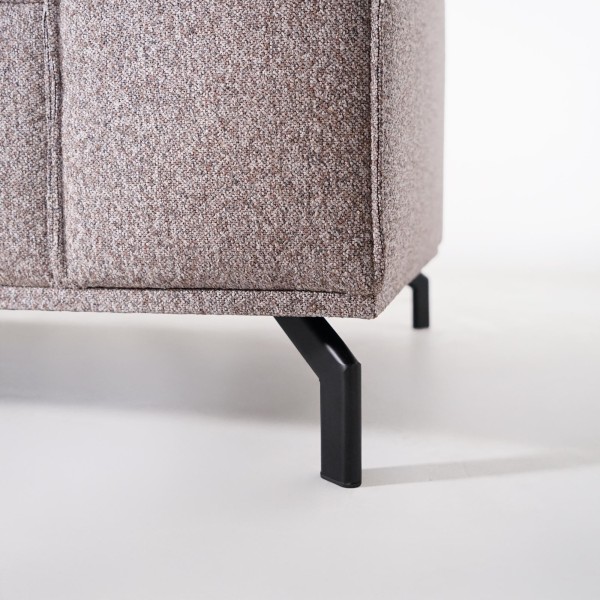 Hoekbank 5-zits in stof met chaise longue rechts - Zoya