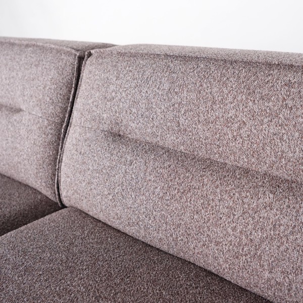 Hoekbank 5-zits in stof met chaise longue rechts - Zoya