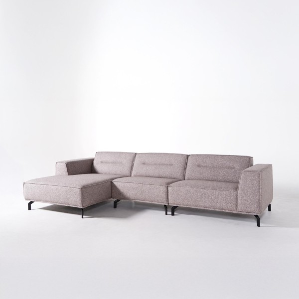 Hoekzetel 5-zits in stof met chaise longue links - Zoya