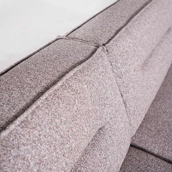 Hoekzetel 5-zits in stof met chaise longue links - Zoya