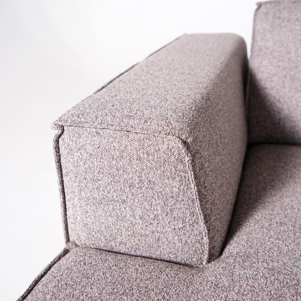 Hoekzetel 5-zits in stof met chaise longue links - Zoya