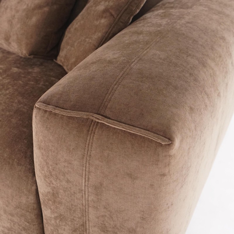 Hoekzetel 5-zits in stof met chaise longue links - Olya