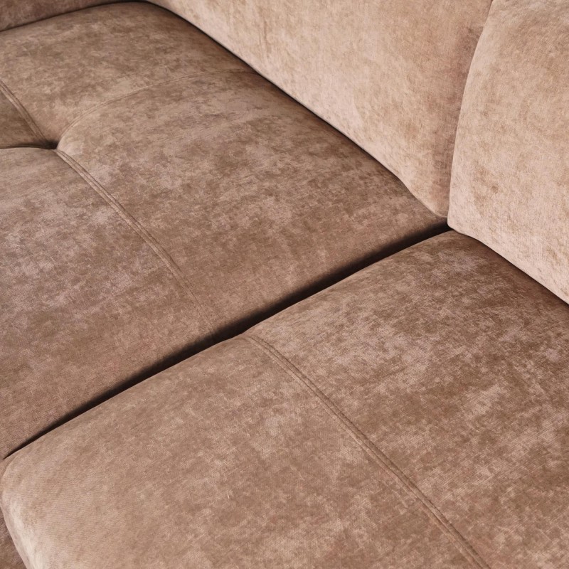 Hoekzetel 5-zits in stof met chaise longue links - Olya