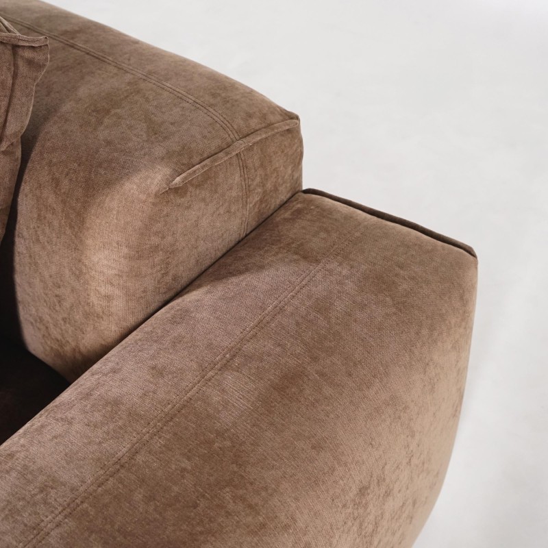 Hoekzetel 5-zits met chaise longue links en geïntegreerde salontafel - Olya
