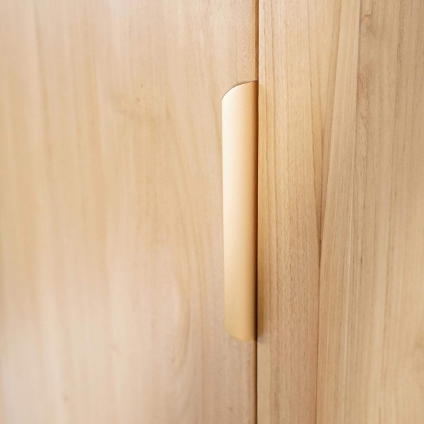 Hangende kolomkast voor de badkamer in massief mindihout - Sylva