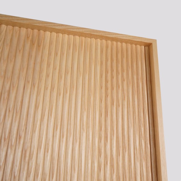 Zwevende badkamerkolomkast in licht walnoothout 160 cm - Carnelian