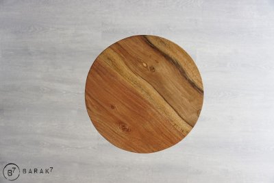 Scandinavische kruk SCANDUS hout en metaal