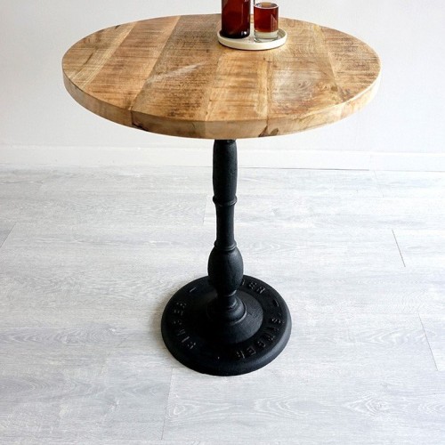 Table ronde industrielle bistrot 60 cm
