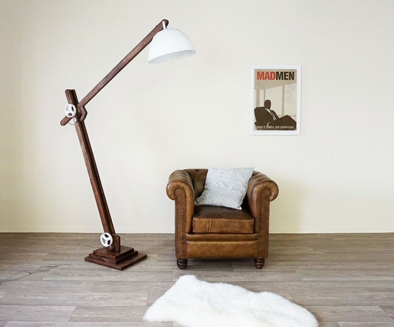 Industriële vloerlamp Acrobat WHITE