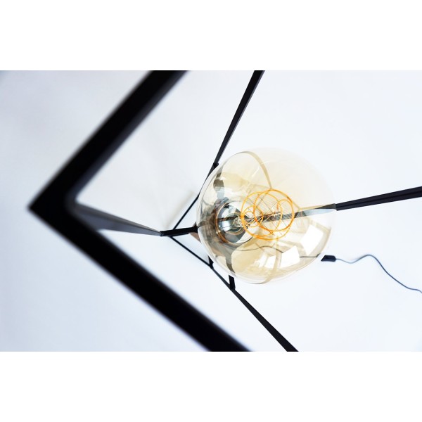 Suspension industrielle 4 lampes - Metalika