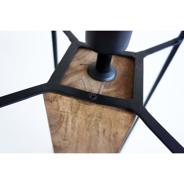 Suspension industrielle 4 lampes - Metalika