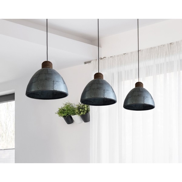 Suspension industrielle 4 lampes - Metalika
