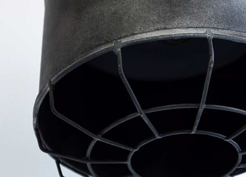 Industriële metalen hanglamp 28 cm - Berlijn