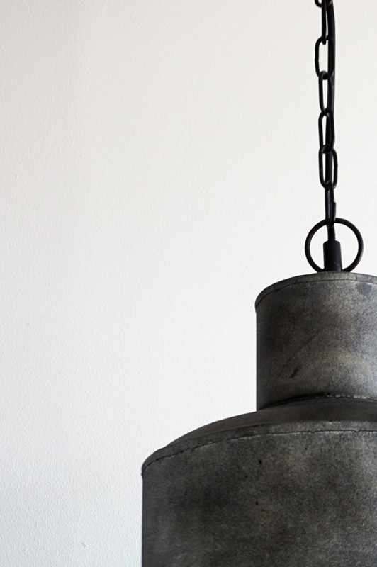 Industriële metalen hanglamp 28 cm - Berlijn