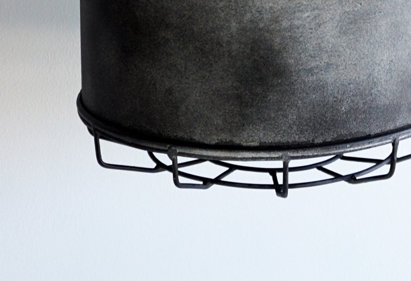 Industriële metalen hanglamp 28 cm - Berlijn