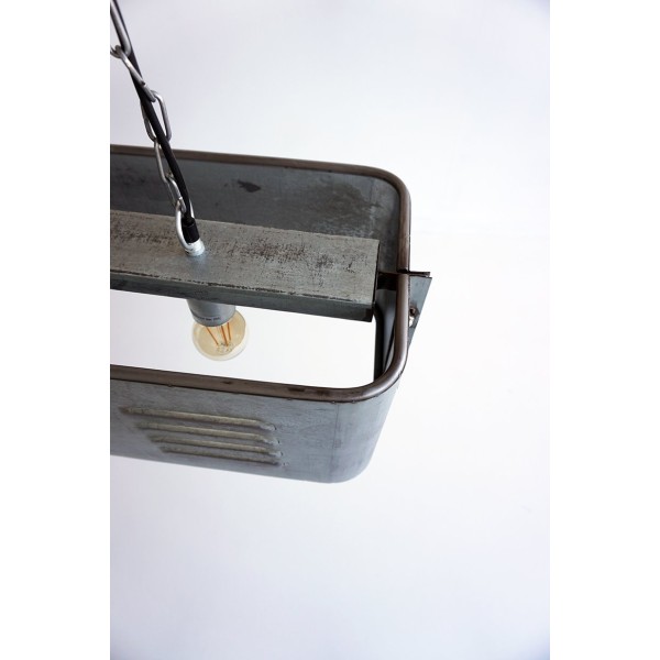 Suspension industrielle 4 lampes - Metalika