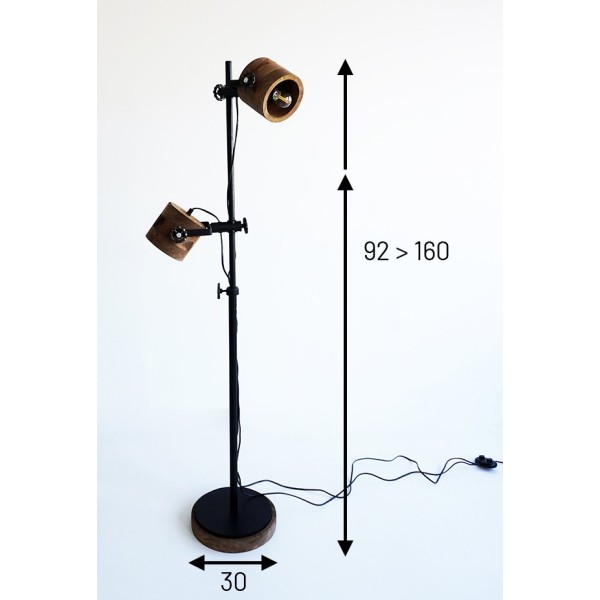 Suspension industrielle 4 lampes - Metalika