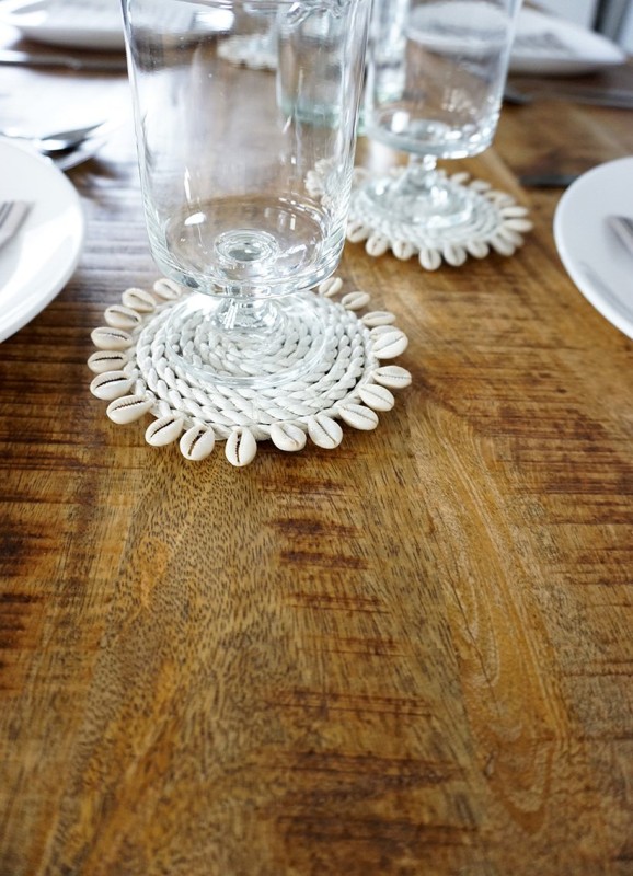 Massief houten eettafel met metalen poten - Rustik