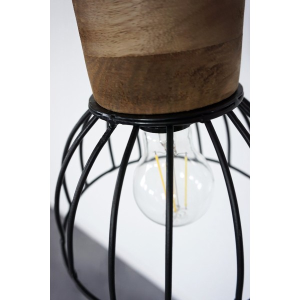 Suspension industrielle 4 lampes - Metalika