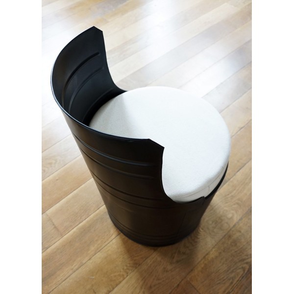 Industriële olievat fauteuil carbon