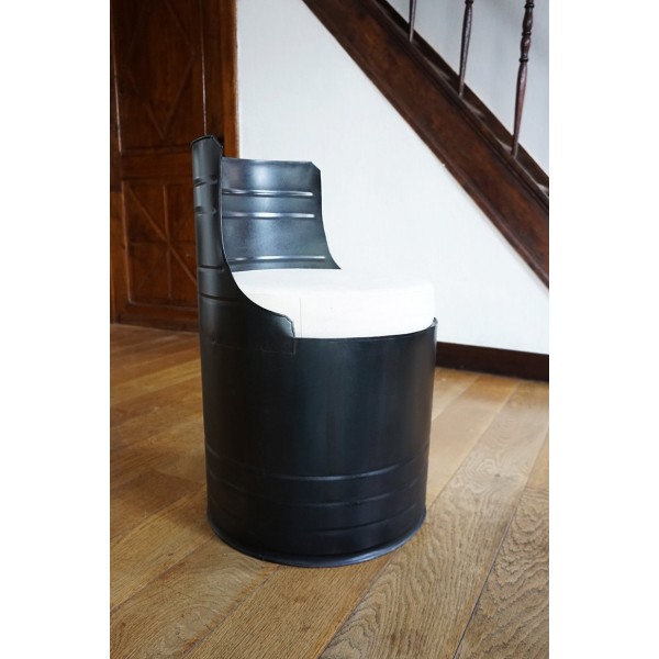 Industriële olievat fauteuil carbon