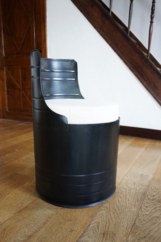 Industriële olievat fauteuil carbon