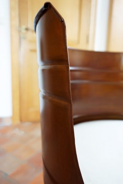 Industriële olievat fauteuil brons