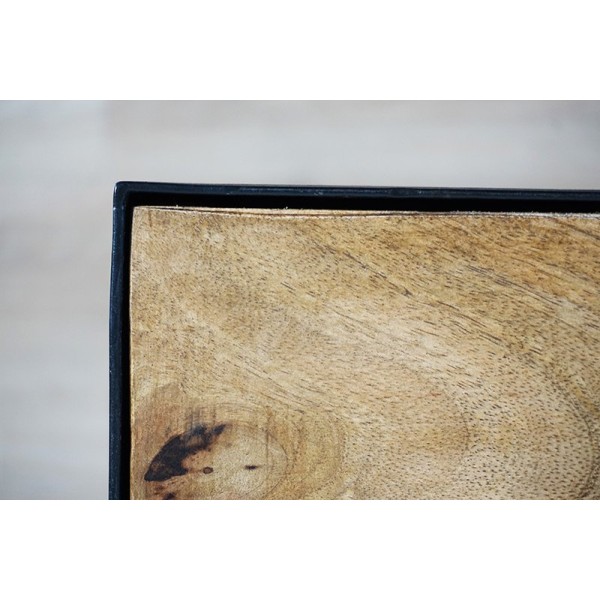Hout en metalen bureau - Chicago