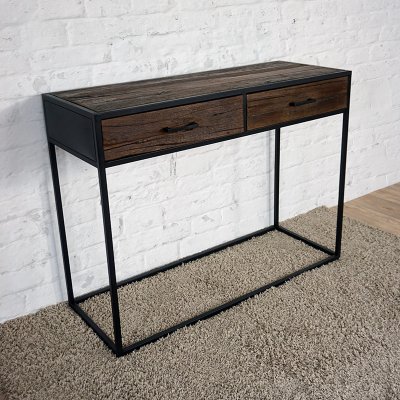 Industriële console van gerecycled hout - Recycled