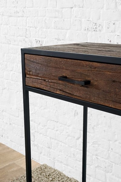 Industriële console van gerecycled hout - Recycled