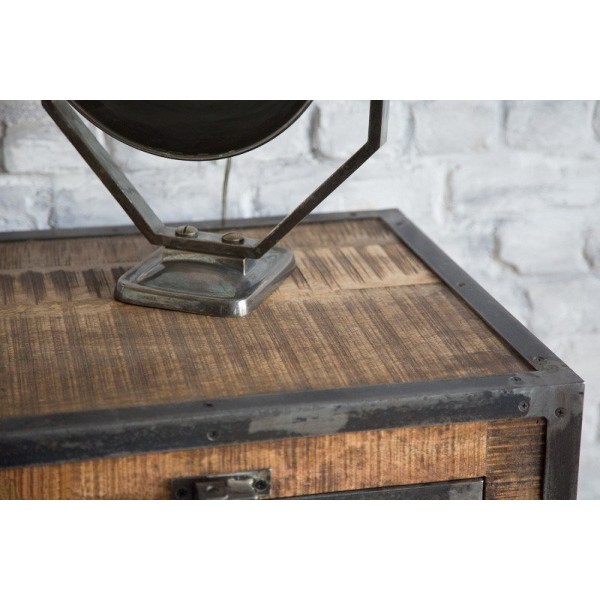 Industrieel dressoir met deuren antieke afwerking
