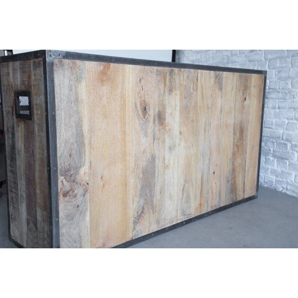 Industrieel dressoir met deuren antieke afwerking