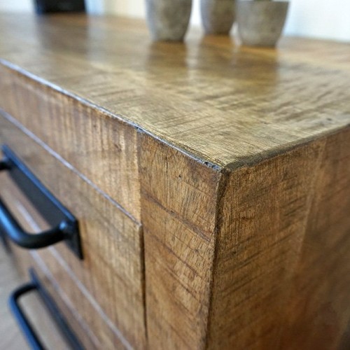 TV meubel hout en metaal BROOKLYN 115 cm