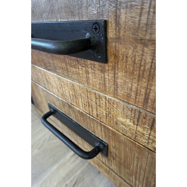 TV meubel hout en metaal BROOKLYN 115 cm