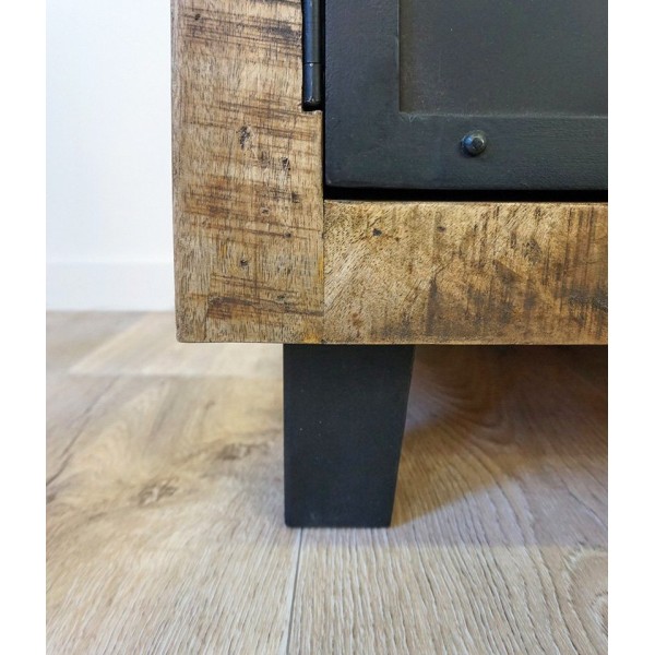 TV meubel hout en metaal BROOKLYN 115 cm