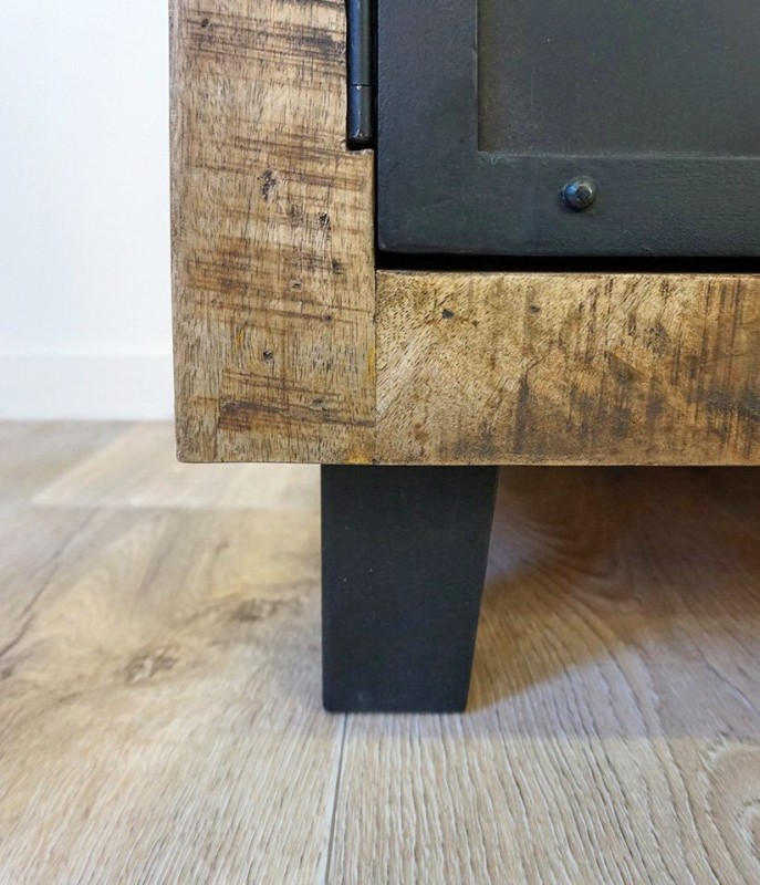 TV meubel hout en metaal BROOKLYN 115 cm