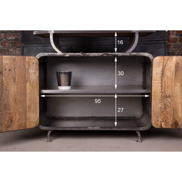 Industriële dressoir van Scandinavische inspiratie