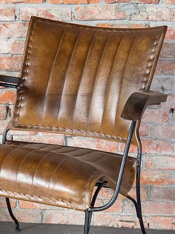 Vintage lederen Fauteuil COSY 1 zit