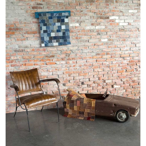 Vintage lederen Fauteuil COSY 1 zit