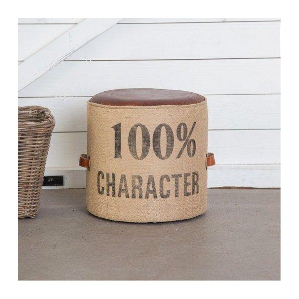 Industriële poef "100% character"