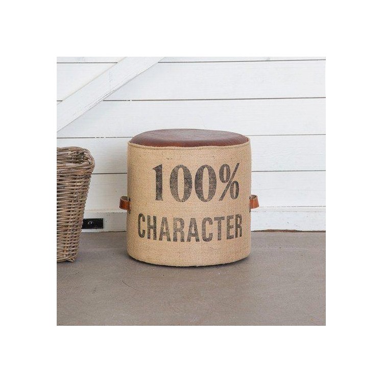 Industriële poef "100% character"