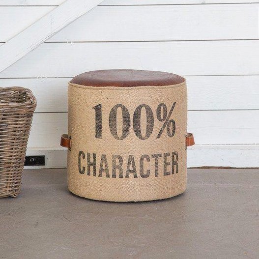 Industriële poef "100% character"