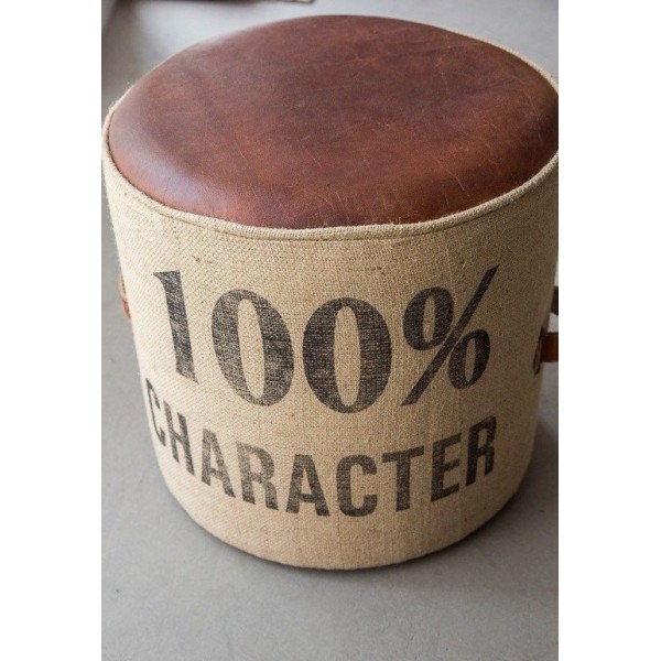 Industriële poef "100% character"