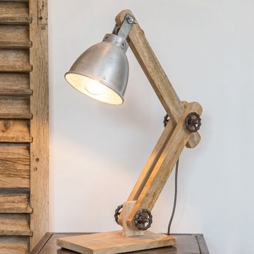 Scandinavisch industriële tafellamp Genius