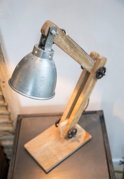 Scandinavisch industriële tafellamp Genius